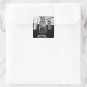 De Hubble Space Telescope Space Shuttle Atlant Vierkante Sticker (Tas)