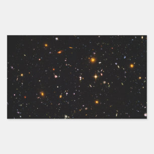 De Hubble Ultra-Deep Field Rechthoekige Sticker