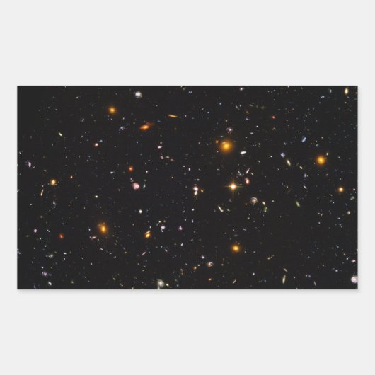 De Hubble Ultra-Deep Field Rechthoekige Sticker (Voorkant)