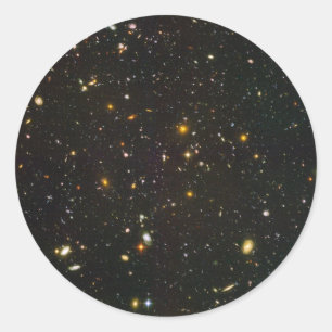 De Hubble Ultra Deep Field Ronde Sticker