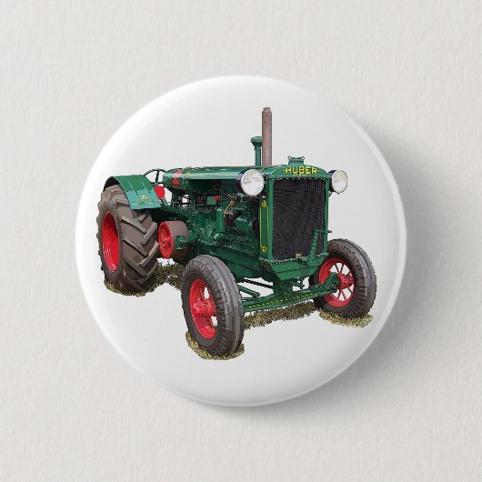 De Huber HK tractor Ronde Button 5,7 Cm (Voorkant)