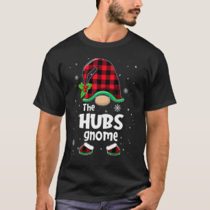 De hubs gnoom buffel geruite kerst bijpassende fa t-shirt