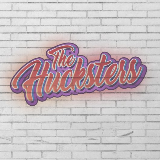 De Hucksters Band Logo Sticker (Voorkant)
