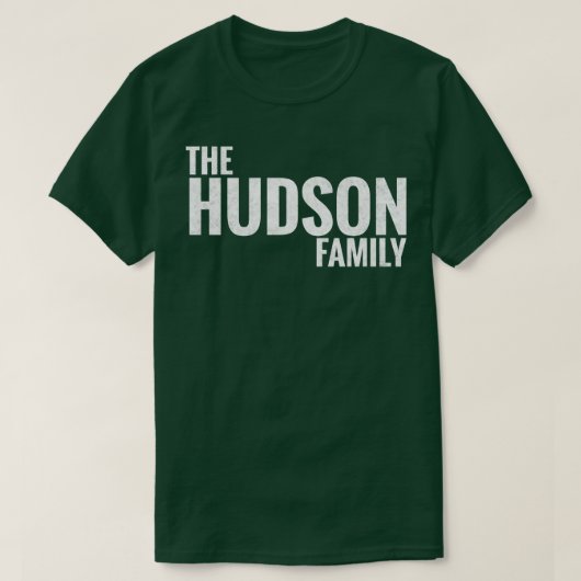 De Hudson Familie Hudson Achternaam Hudson T-shirt (Design voorkant)