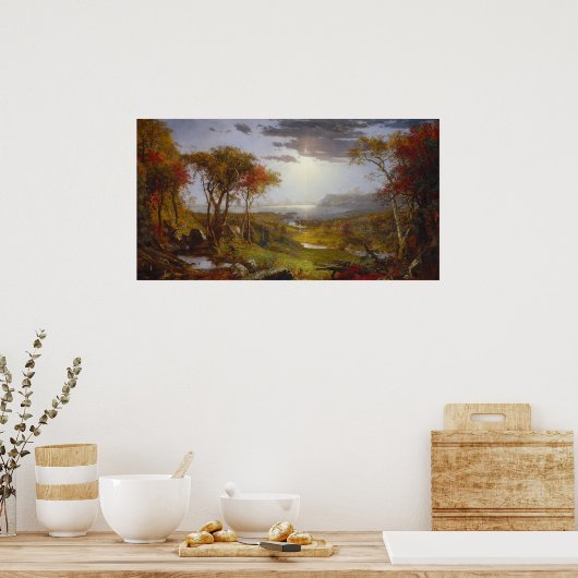 De Hudson - Jasper F. Cropsey Fine Art Poster (Keuken)