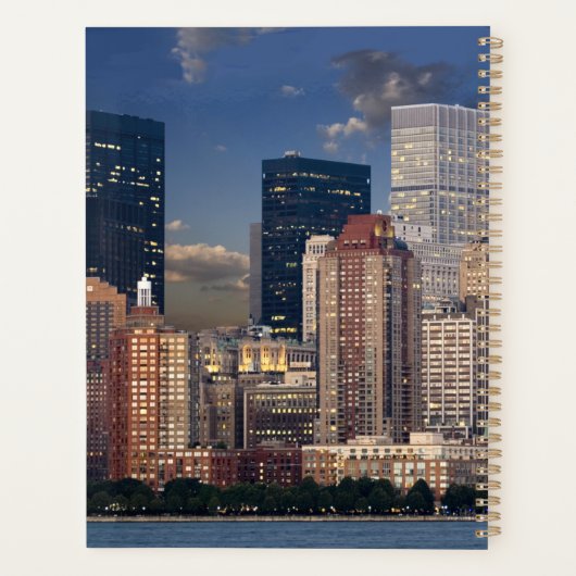 De Hudson-rivier in New York verzorgen Planner (Achterkant)