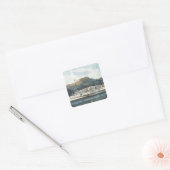 De Hudson Steamboot "St. John' Vierkante Sticker (Envelop)