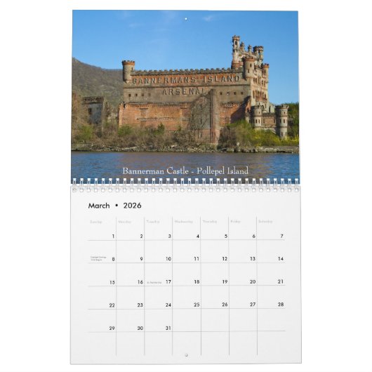 De Hudsonvallei 2026 Kalender (Mar 2026)