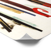 De huid staat op sneeuw door een paar Posters (Hoek)