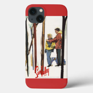 De huid staat op sneeuw door een paar Posters iPhone 13 Hoesje