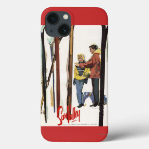 De huid staat op sneeuw door een paar Posters iPhone 13 Hoesje