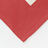 De huid staat op sneeuw door een paar Posters Fleece Deken (Hoek)