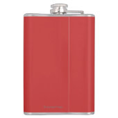 De huid staat op sneeuw door een paar Posters Heupfles (Achterkant)