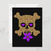 De Huid Valentijn van de luipaard Feestdagenkaart (Voorkant / Achterkant)