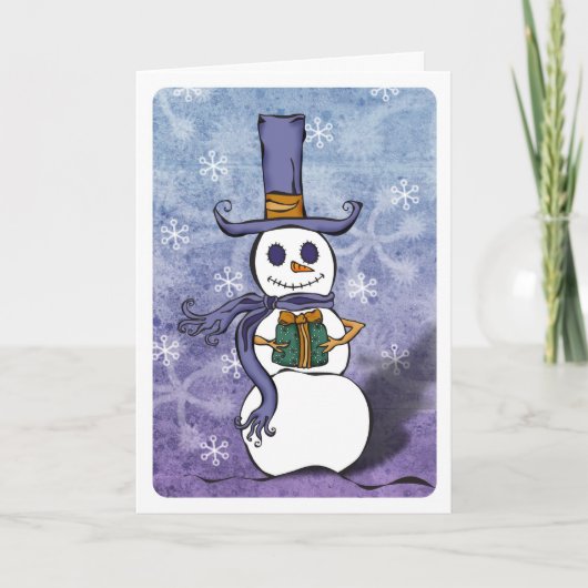 De Huidige Kaart van de sneeuwman (Voorkant)