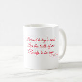 De huidige Mok van het Masker (Voorkant rechts)