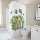 De huidige palmbomen van tropisch Oerwoud Douchegordijn (In situ)