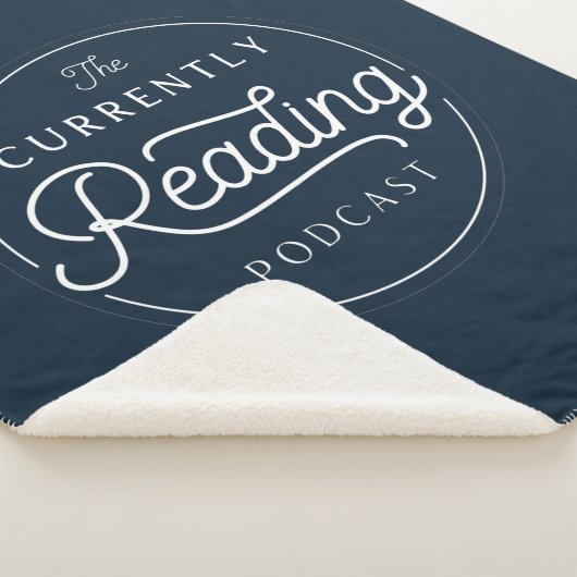 De huidige Sherpa Throw - marine (3/4)