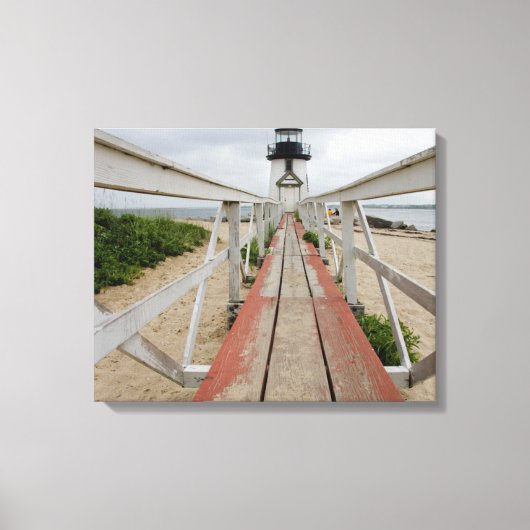 De huidige vuurtoren, de laatste van vele canvas afdruk (Voorkant)