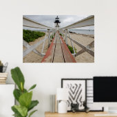 De huidige vuurtoren, de laatste van vele poster (Thuiskantoor)