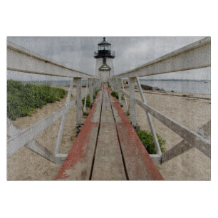 De huidige vuurtoren, de laatste van vele snijplank