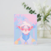 De huilende clown briefkaart (Staand voorkant)