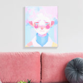 De huilende clown canvas afdruk (Insitu (Woonkamer))
