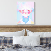 De huilende clown canvas afdruk (Insitu (Slaapkamer))