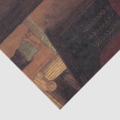 De huishoudgoden van John William Waterhouse Tissuepapier (Detail)