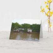 De huizen van de stelt op de rivier van Amazonië Kaart (Gele Bloem)