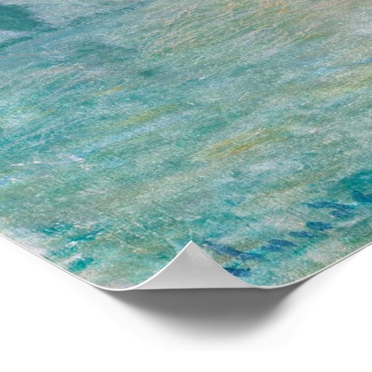 De huizen van het Parlement (effect van mist) Poster (Hoek)