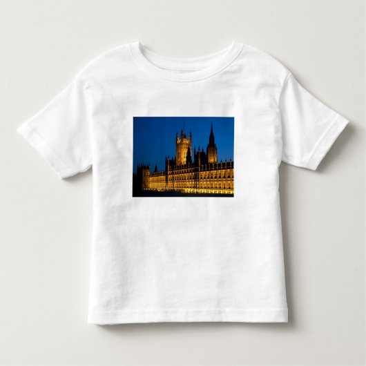 De huizen van het Parlement 's nachts in de stad Kinder Shirts (Voorkant)