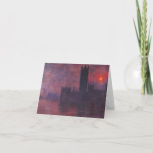 De Huizen van Monet van het Parlement bij de Kaart