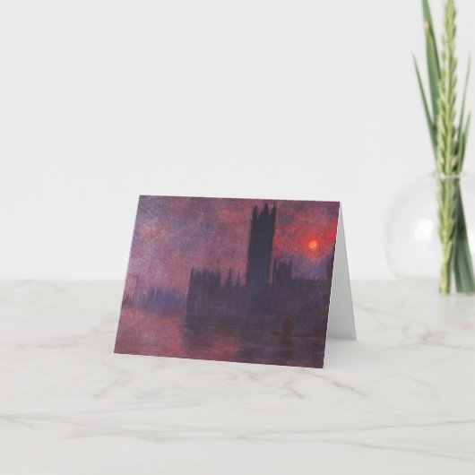 De Huizen van Monet van het Parlement bij de Kaart (Voorkant)