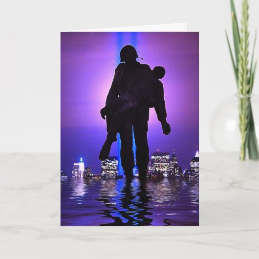 De Hulde van het World Trade Center in Licht Kaart (Voorkant)