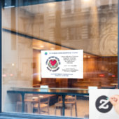 De hulp Gezocht nu het Huren van Werknemers person Raamsticker (Cafe Raam)