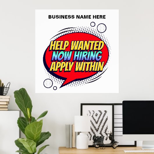 De Hulp van Banen wilde nu Aangepast aanwerven van Poster (Thuiskantoor)