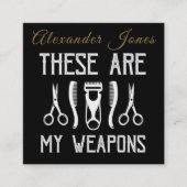 De hulpmiddelen van de Handel personaliseren Vierkante Visitekaartje (Voorkant)