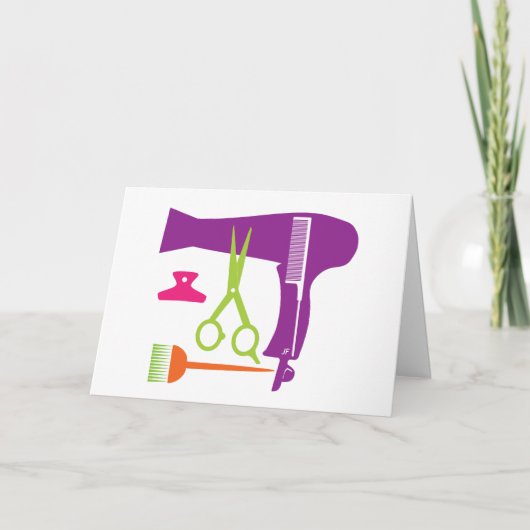 De hulpmiddelen van kapsels kaart (Voorkant)