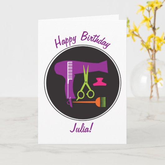 De hulpmiddelen van kapsels kaart (Gele Bloem)