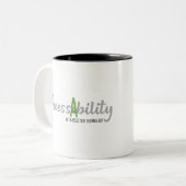 De hulptechnologie helpt tot uw ABILITY toegang he Tweekleurige Koffiemok (Voorkant links)