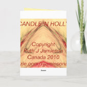 DE HULST VAN DE KAARS 'N FEESTDAGEN KAART (Achterkant)