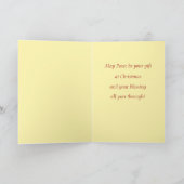 DE HULST VAN DE KAARS 'N FEESTDAGEN KAART (Binnen)