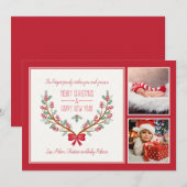 De hulst vertakt zich de Kaart van de Vakantie van (Voorkant / Achterkant)