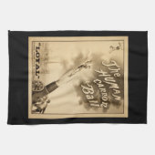 De Human Cannon Ball  Circus Act Victoriaans Theedoek (Horizontaal)