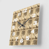 De Human Cannon Ball  Circus Act Victoriaans Vierkante Klok (Hoek)