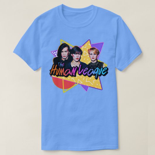 De Human League 80s Retro Style Design T-shirt (Design voorkant)