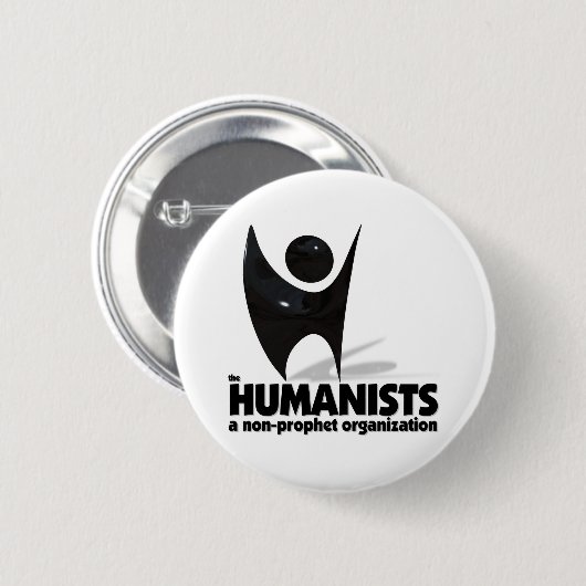 De humanisten ronde button 5,7 cm (Voorkant /achterkant)
