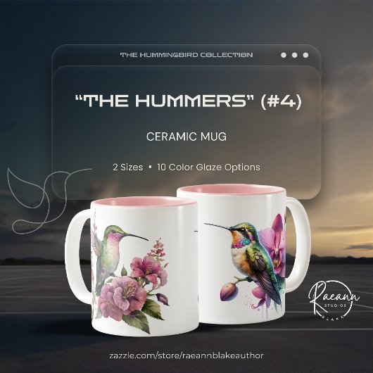 De Hummers (#4) Kolibrie Keramische Mok