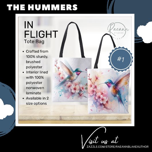 De Hummers in Flight #1 Boodschappentas Tote Bag